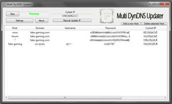 Multi DynDNS Updater screenshot