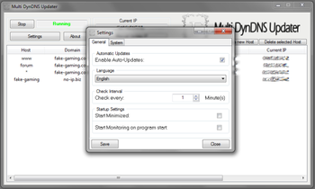Multi DynDNS Updater screenshot 2