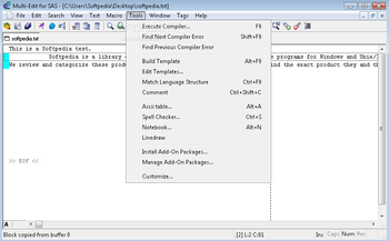 Multi-Edit Lite for SAS 2008 screenshot 4