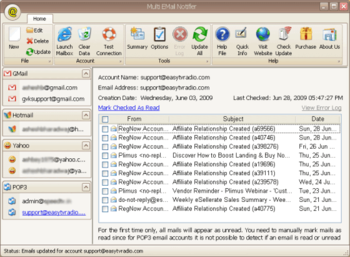 Multi Email Notifier screenshot