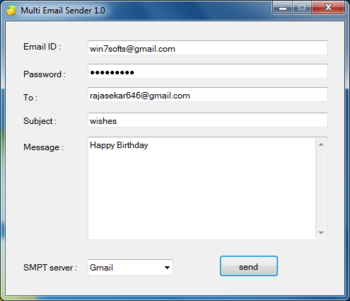 Multi Email Sender screenshot