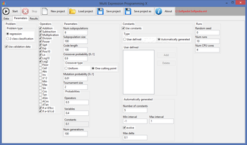 Multi Expression Programming X screenshot 2