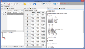 Multi Expression Programming X screenshot 4