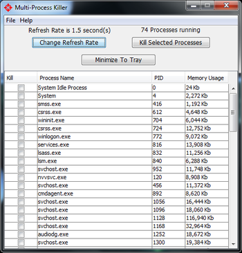 Multi-Process Killer screenshot
