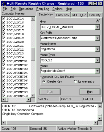 Multi-Remote Registry Change screenshot