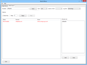 Multi Whois screenshot 2