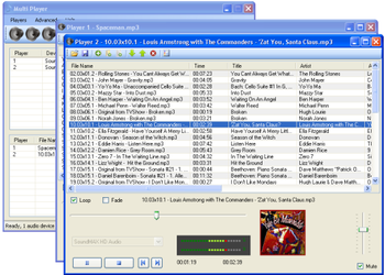 Multi zone audio player screenshot