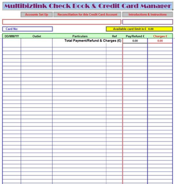 Multibizlink Check Book & Credit Card Manager screenshot 4