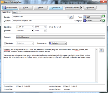 MultiCalendar Client/Server Edition screenshot 2