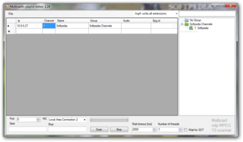 Multicasttv playlist editor screenshot