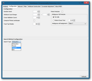 Multifactor Dimensionality Reduction screenshot 2