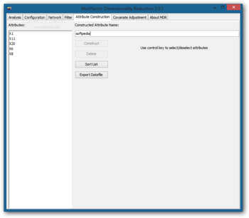 Multifactor Dimensionality Reduction screenshot 6