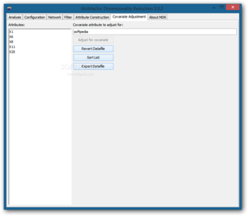 Multifactor Dimensionality Reduction screenshot 7