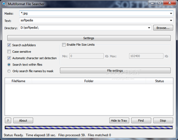 Multiformat File Searcher screenshot 2