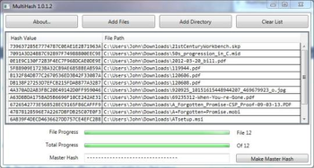 MultiHash screenshot