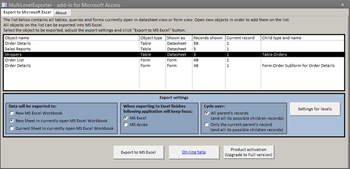 MultiLevelExporter screenshot