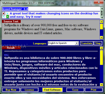 Multilingual Translator screenshot