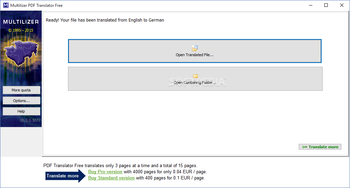 Multilizer PDF Translator screenshot 2