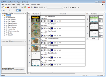 Multimedia Fusion Developer screenshot