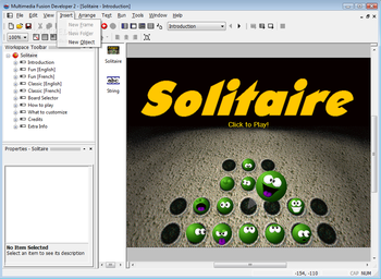 Multimedia Fusion Developer screenshot 2