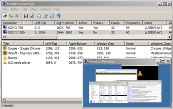 MultiMonitorTool screenshot