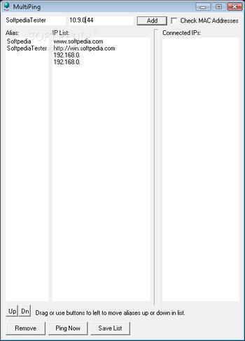 MultiPing screenshot