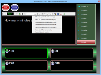 Multiple Choice Quiz Creator screenshot 3