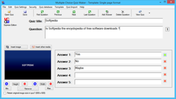 Multiple Choice Quiz Maker Express screenshot