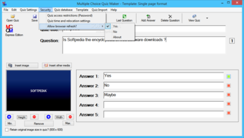 Multiple Choice Quiz Maker Express screenshot 4