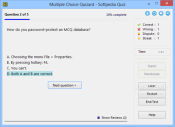 Multiple Choice Quizard screenshot 2