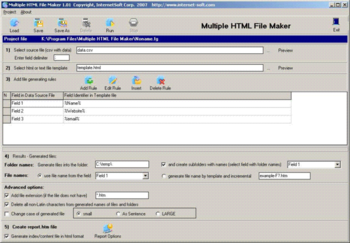 Multiple HTML File Maker screenshot