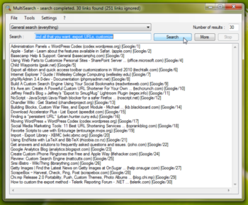 MultiSearch screenshot