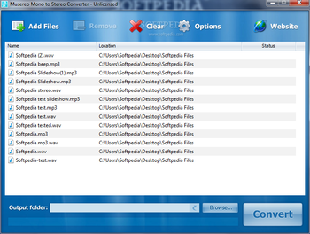 Musereo Mono to Stereo Converter screenshot