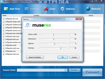 Musereo Mono to Stereo Converter screenshot 2