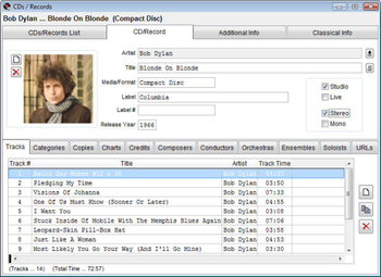 Music Catalogue Master screenshot