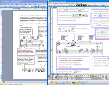 Music Making in MS Word screenshot