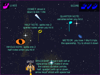 Music Notes In Space HN screenshot 2