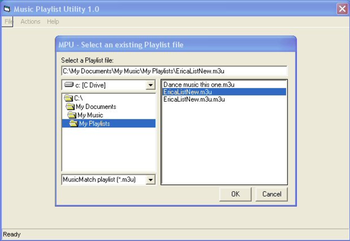 Music Playlist Utility screenshot