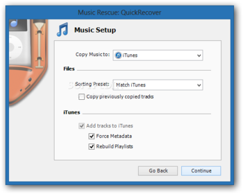 Music Rescue (formerly PodUtil) screenshot 2
