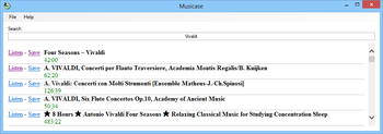 Musicase screenshot