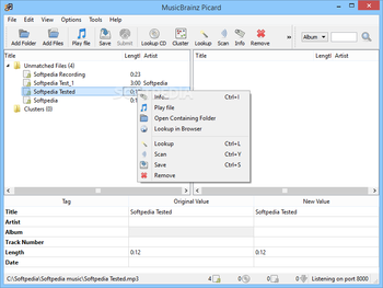 MusicBrainz Picard Portable screenshot
