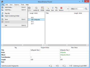 MusicBrainz Picard Portable screenshot 3