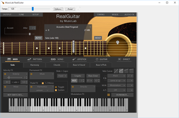 MusicLab RealGuitar screenshot