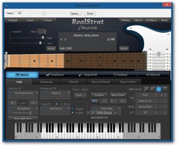 MusicLab RealStrat screenshot