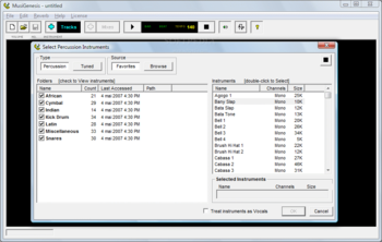 MusiGenesis screenshot