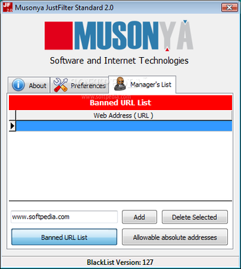 Musonya JustFilter Standard screenshot 2