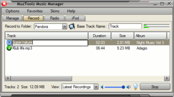 MuzToolz Music Manager screenshot
