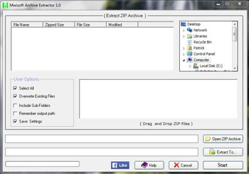 Mwisoft Archive Extractor screenshot