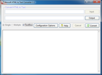 Mwisoft HTML to Text Converter screenshot