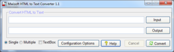 Mwisoft HTML to Text Converter screenshot 2